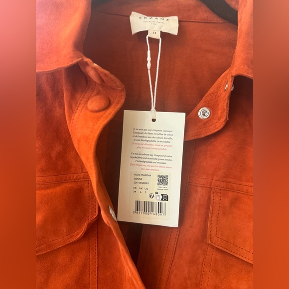 Sezane Marena Jacket- Size 2- Color: Sienna - Picture 9 of 14
